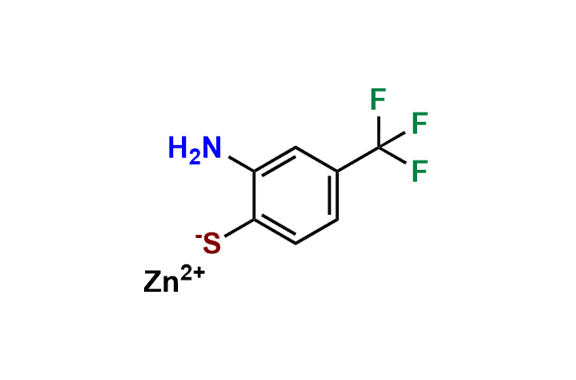 Monozinc(II) mono(2-amino-4-(trifluoromethyl)benzenethiolate)
