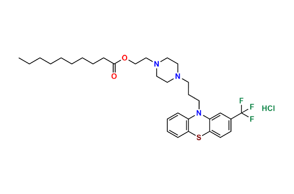 2-(4-(3-(2-(Trifluoromethyl)-10H-phenothiazin-10-yl)propyl)piperazin-1-yl)ethyl decanoate Hydrochloride