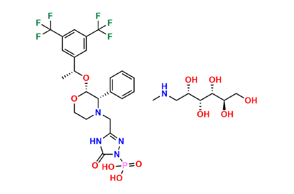 Fosaprepitant Dimeglumine Desfluoro Impurity