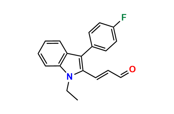 (E)-3-(1-Ethyl-3-(4-fluorophenyl)-1H-indol-2-yl)acrylaldehyde