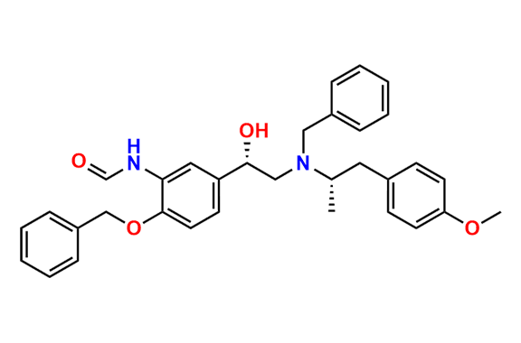 N-(5-((S)-2-(Benzyl((S)-1-(4-methoxyphenyl)propan-2-yl)amino)-1-hydroxyethyl)-2-(benzyloxy)phenyl)formamide