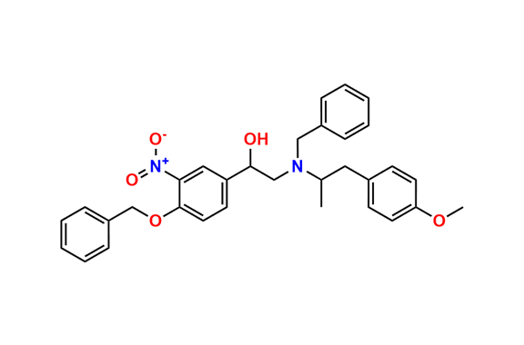 alpha-[[[2-(4-Methoxyphenyl)-1-methylethyl](phenylmethyl)amino]methyl]-3-nitro-4-(phenylmethoxy)benzenemethanol
