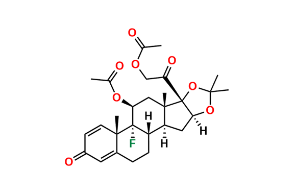 2-((6aS,6bR,7S,8aS,8bS,11aS,12aS,12bS)-7-Acetoxy-6b-fluoro-6a,8a,10,10-tetramethyl-4-oxo-1,2,4,6a,6b,7,8,8a,11a,12,12a,12b-dodecahydro-8bH-naphtho[2\',1\':4,5]indeno[1,2-d][1,3]dioxol-8b-yl)-2-oxoethyl acetate