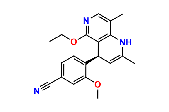  4-((S)-5-ethoxy-1,4-dihydro-2,8-dimethyl-1,6-naphthyridin-4-yl)-3-methoxybenzonitrile