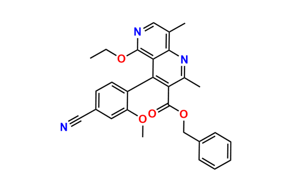 Benzyl 4-(4-cyano-2-methoxyphenyl)-5-ethoxy-2,8-dimethyl-1,6-naphthyridine-3-carboxylate