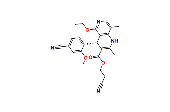 2-Cyanoethyl (R)-4-(4-cyano-2-methoxyphenyl)-5-ethoxy-2,8-dimethyl-1,4-dihydro-1,6-naphthyridine-3-carboxylate