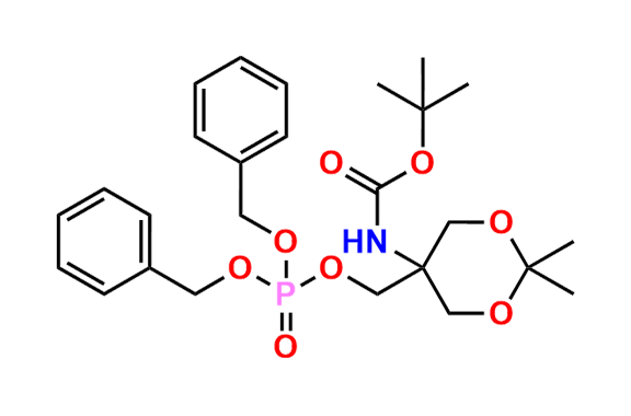 tert-Butyl (5-(((bis(benzyloxy)phosphoryl)oxy)methyl)-2,2-dimethyl-1,3-dioxan-5-yl)carbamate