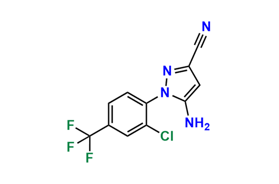 5-Amino-1-[2-chloro-4-(trifluoromethyl)phenyl]-1H-pyrazole-3-carbonitrile