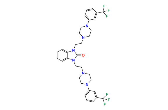 1,3-bis(2-(4-(3-(Trifluoromethyl)phenyl)piperazin-1-yl)ethyl)-1,3-dihydro-2H-benzo[d]imidazol-2-one
