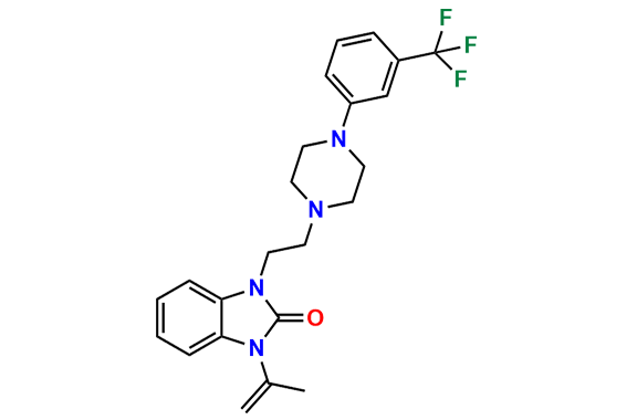 1,3-Dihydro-1-(1-methylethenyl)-3-[2-[4-[3-(trifluoromethyl)phenyl]-1-piperazinyl]ethyl]-2H-benzimidazol-2-one