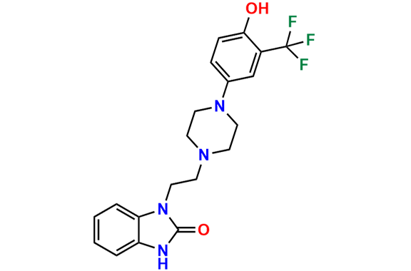 1-(2-(4-(4-Hydroxy-3-(trifluoromethyl)phenyl)piperazin-1-yl)ethyl)-1,3-dihydro-2H-benzo[d]imidazol-2-one