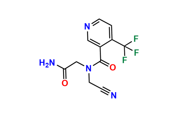 N-(2-amino-2-oxoethyl)-N-(cyanomethyl)-4-(trifluoromethyl)nicotinamide