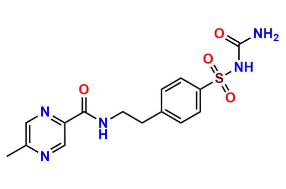 N-(4-(N-carbamoylsulfamoyl)phenethyl)-5-methylpyrazine-2-carboxamide