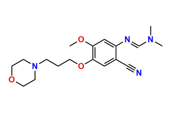N`-(2-Cyano-5-methoxy-4-(3-morpholinopropoxy)phenyl)-N,N-dimethylformimidamide