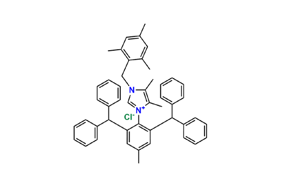 3-(2,6-Dibenzhydryl-4-methylphenyl)-4,5-dimethyl-1-(2,4,6-trimethylbenzyl)-1H-imidazol-3-ium Chloride