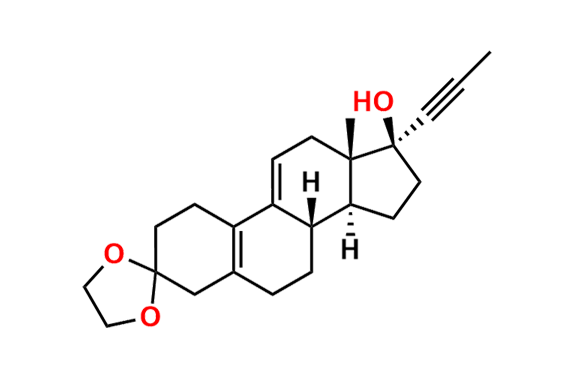 3,3-Ethylenedioxy-17alpha-(prop-1-ynyl)estra-5,9(11)-dien-17beta-ol