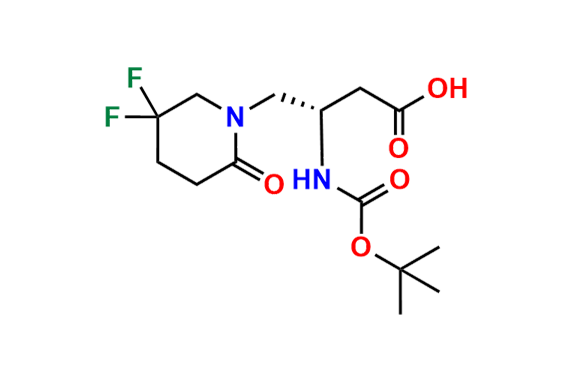 (S)-3-((tert-Butoxycarbonyl)amino)-4-(5,5-difluoro-2-oxopiperidin-1-yl)butanoic Acid