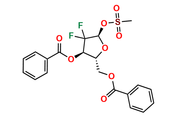 ((2R,3R,5R)-3-(Benzoyloxy)-4,4-difluoro-5-((methylsulfonyl)oxy)tetrahydrofuran-2-yl)methyl benzoate