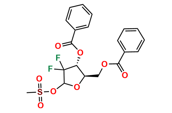 2-Deoxy-2,2-difluoro-D-erythro-pentofuranose-3,5-dibenzoate-1-methanes