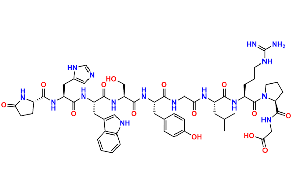 ((S)-5-Oxopyrrolidine-2-carbonyl)-L-histidyl-L-tryptophyl-L-seryl-L-tyrosylglycyl-L-leucyl-L-arginyl-L-prolylglycine