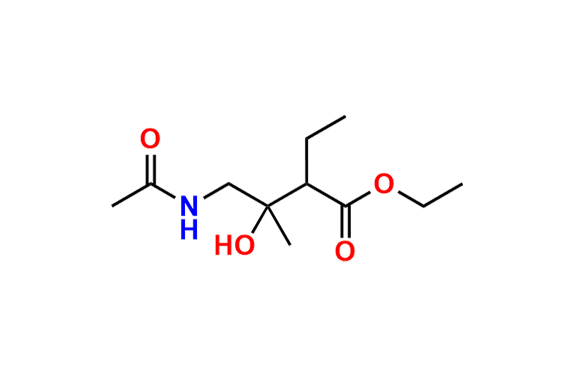 4-Acetylamino-2-ethyl-3-hydroxy-3-methyl butyric acid ethyl ester