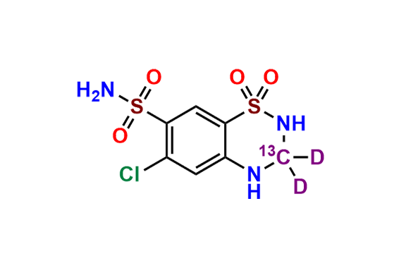 Hydrochlorothiazide-13C,D2