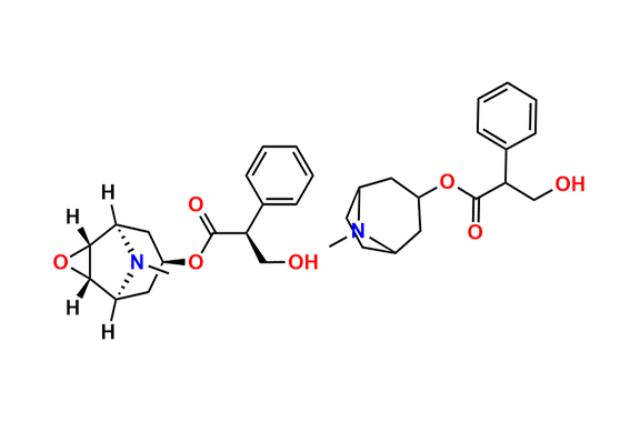 Benzeneacetic acid, alpha-(hydroxymethyl)- (3-endo)-8-methyl-8-azabicyclo[3.2.1]oct-3-yl ester, mixt. contg