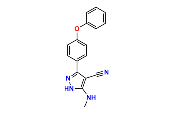 5-(Methylamino)-3-(4-phenoxyphenyl)-1H-pyrazole-4-carbonitrile
