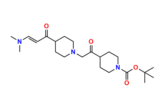 Tert-butyl (E)-4-(2-(4-(3-(dimethylamino)acryloyl)piperidin-1-yl)acetyl)piperidine-1-carboxylate
