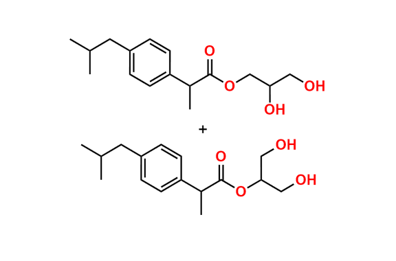 Ibuprofen 1,2,3-Propanetriol Esters (Mixture of Regio- and Stereoisomers)