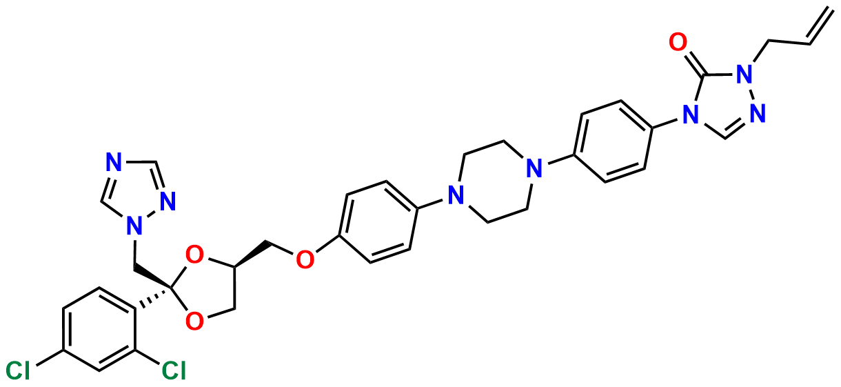 Des-(2-butyl) N-Allyl Itraconazole