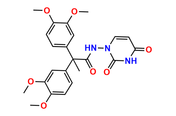 2,2-bis(3,4-dimethoxyphenyl)-N-(2,4-dioxo-3,4-dihydropyrimidin-1(2H)-yl)propanamide