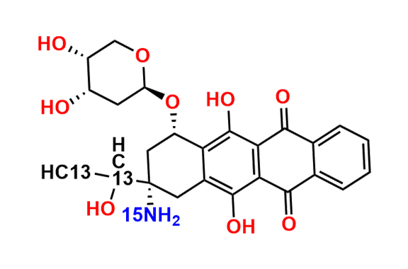 Amrubicinol-13C2,15N (Mixture of Diastereomers)