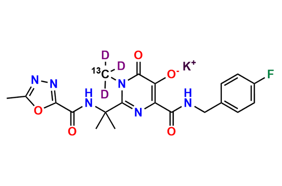 Raltegravir-13C-d3 Potassium Salt