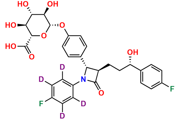 Ezetimibe Phenoxy Glucuronide -d4