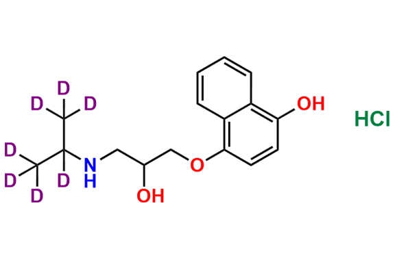 4-Hydroxy Propranolol Hydrochloride-d7