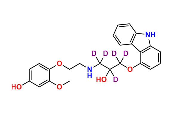 4`-Hydroxyphenyl Carvedilol-d5