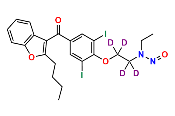 N-Nitroso N-Desethyl Amiodarone-d4