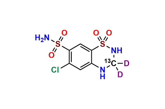 Hydrochlorothiazide-13C,d2