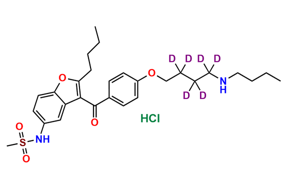 Desbutyl Dronedarone-d6 Hydrochloride