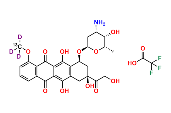 Doxorubicin-13C,d3 (Trifluoroacetate Salt)
