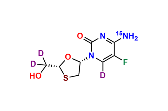 Emtricitabine-15N,d3