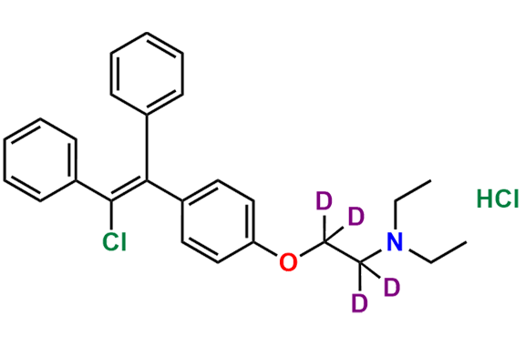 Enclomiphene-d4 (Hydrochloride salt)