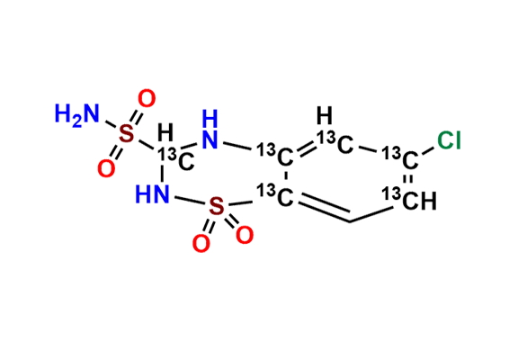 Hydrochlorothiazide-13C6