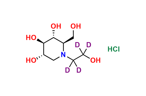 Miglitol-d4 (Hydrochloride salt)
