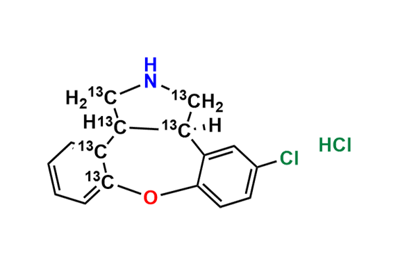 N-(±)-Desmethylasenapine-13C6 (Hydrochloride salt)