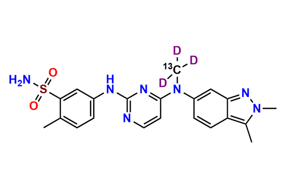Pazopanib-13C,d3