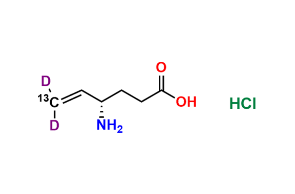 Vigabatrin-13C,d2 (Hydrochloride salt)