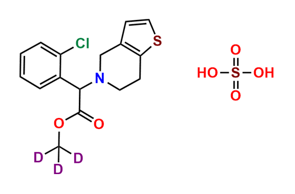 rac-Clopidogrel Bisulfate-d3
