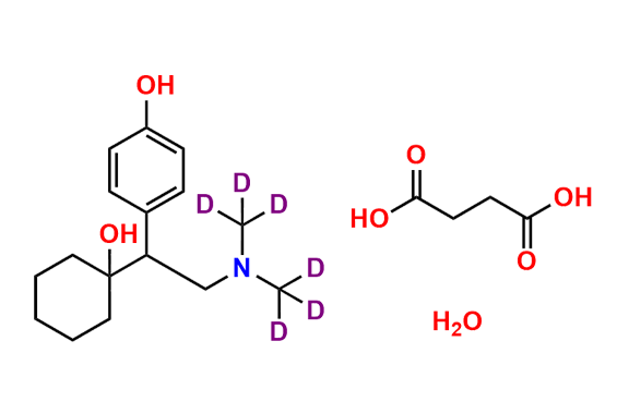 rac-O-Desvenlafaxine-d6 (Succinate Hydrate salt)